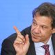 Brasília (DF), 12/02/2025 - O ministro da Fazenda, Fernando Haddad, durante cerimônia que celebra um ano do programa Nova Indústria Brasil e do lançamento da Missão 6: Tecnologias de Interesse para a Soberania e Defesa Nacionais, no Palácio do Planalto. Foto: Marcelo Camargo/Agência Brasil