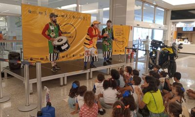 Alunos da rede pública participam de ação educativa do Maio Amarelo no Midway Mall