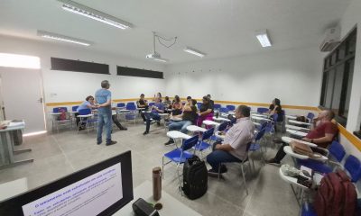 Professores participam de formação sobre letramento matemático