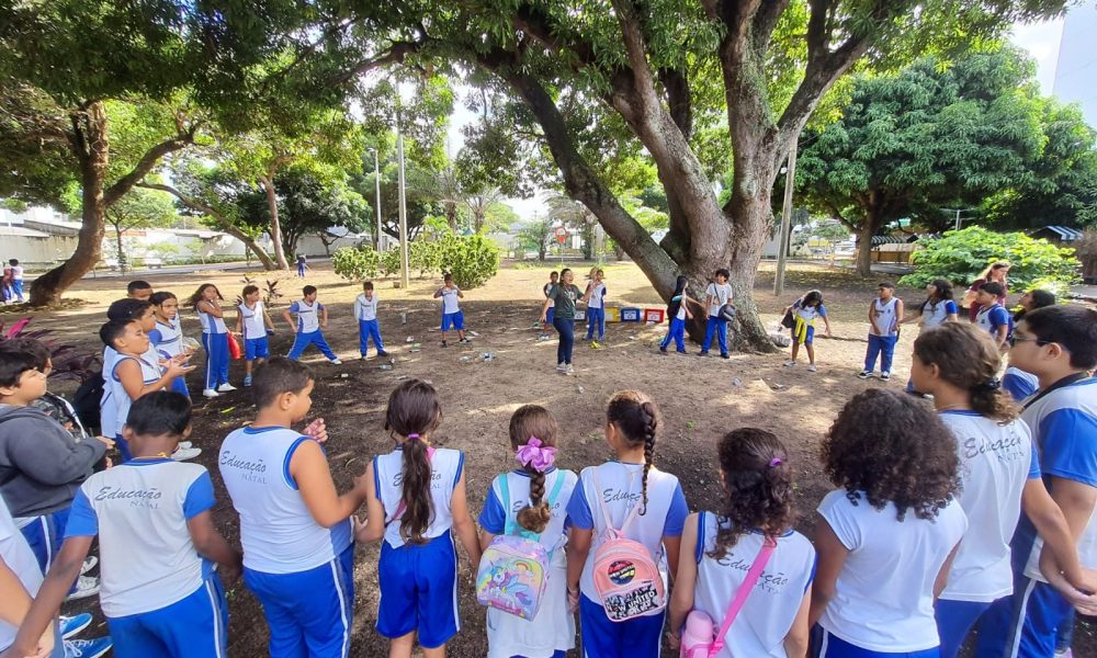 Bosque das Mangueiras recebe 97 alunos em dia de atividades educativas na Semana do Meio Ambiente